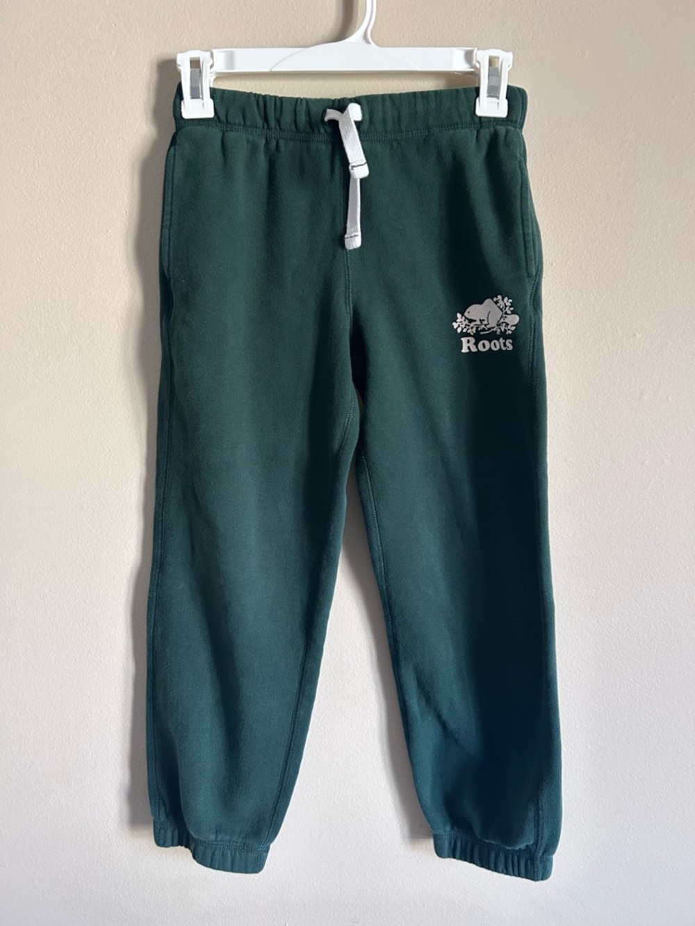 Roots Kids Green Fleece Sweatpants